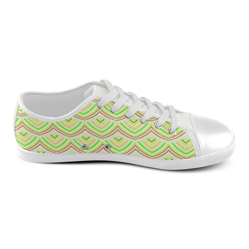 sweet pattern 19E Canvas Shoes for Women/Large Size (Model 016)