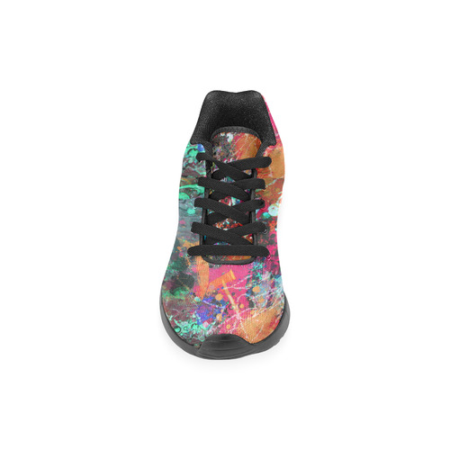 Graffiti Wall and Paint Splatter Women’s Running Shoes (Model 020)