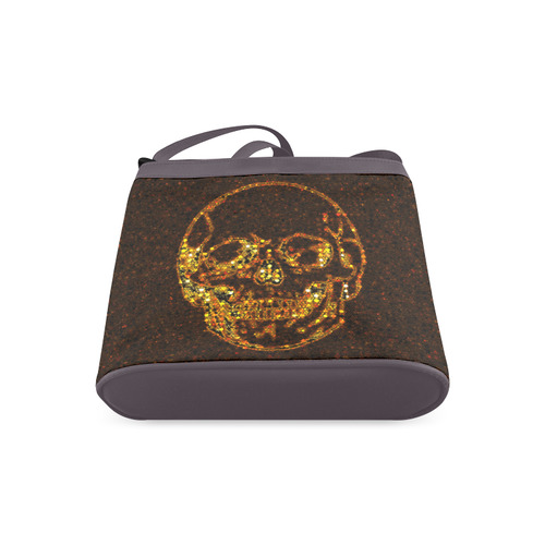 golden skull Crossbody Bags (Model 1613)