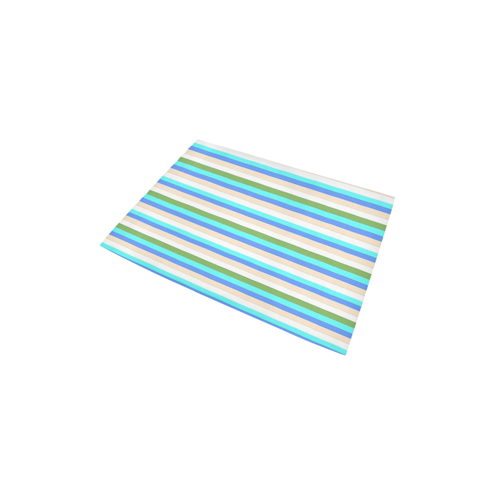 Beach Color Stripes of Sint Maarten Area Rug 2'7"x 1'8‘’