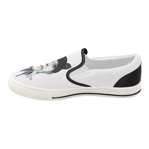 meow Women's Slip-on Canvas Shoes (Model 019)