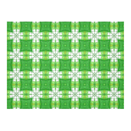 Spring Green Cotton Linen Tablecloth 52"x 70"