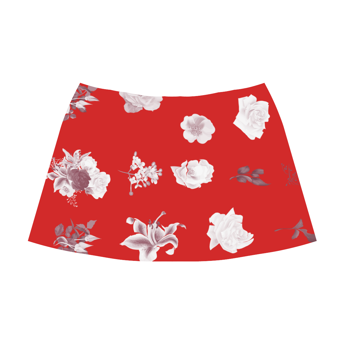 New arrival in designers Shop for 2016. Shop long - designers dress edition for 2016. VINTAGE RED fr Mnemosyne Women's Crepe Skirt (Model D16)