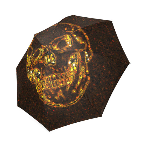 golden skull Foldable Umbrella (Model U01)