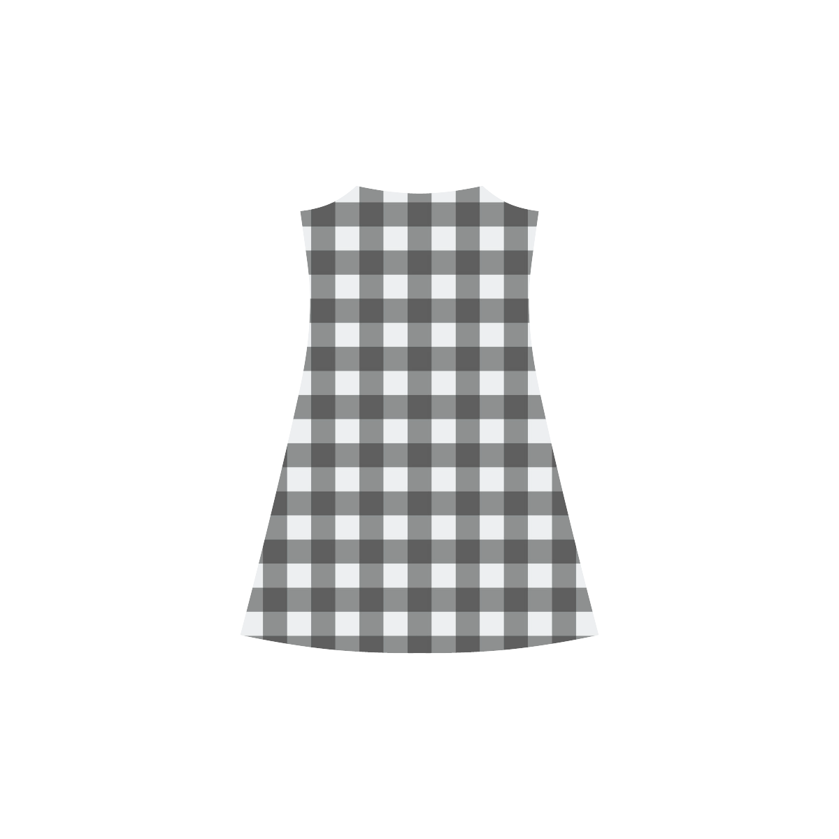 gray plaid Alcestis Slip Dress (Model D05)