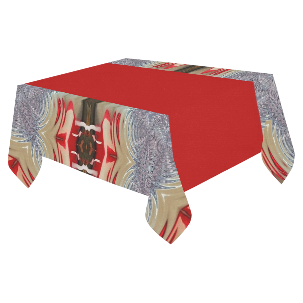 winter moods-Annabellerockz-table cloth,home,red Cotton Linen Tablecloth 52"x 70"