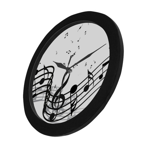 Music Circular Plastic Wall clock