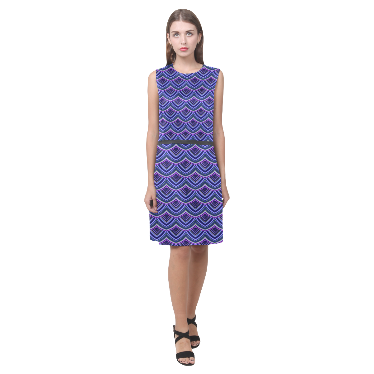 sweet pattern 19B Eos Women's Sleeveless Dress (Model D01)