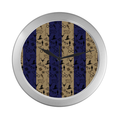 Ravenclaw Silver Color Wall Clock