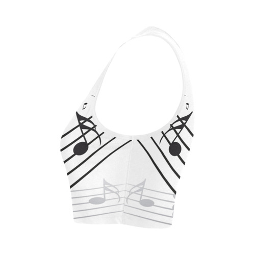 Music Women's Crop Top (Model T42)