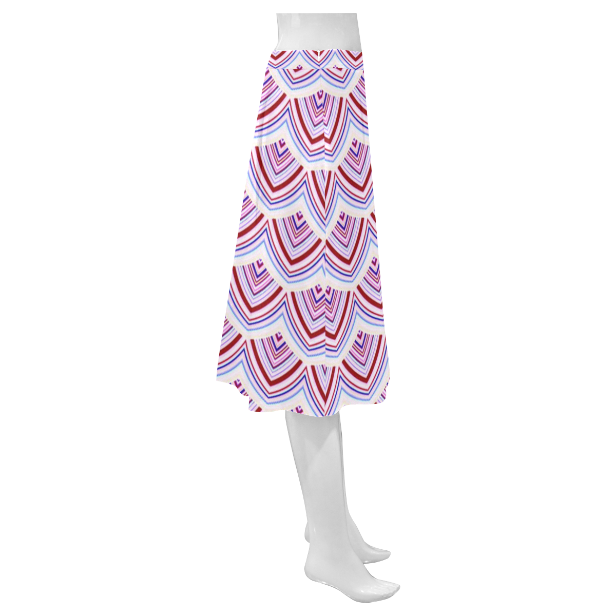 sweet pattern 19C Mnemosyne Women's Crepe Skirt (Model D16)