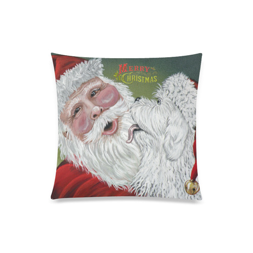 Christmas Kisses! Custom Zippered Pillow Case 20"x20"(Twin Sides)