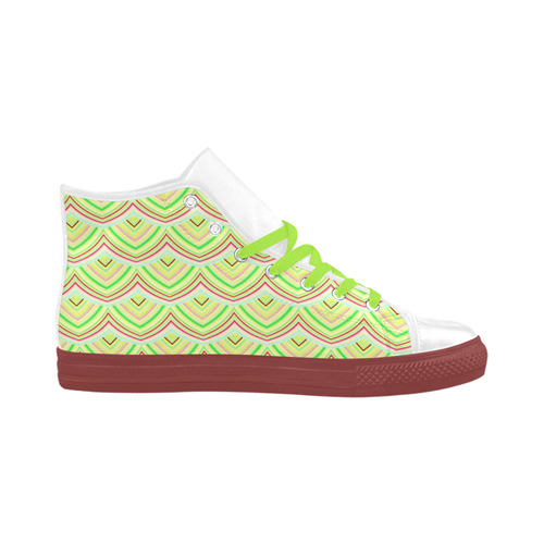 sweet pattern 19E Aquila High Top Microfiber Leather Women's Shoes/Large Size (Model 032)