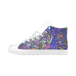 The Joy of Colour High Tops! Aquila High Top Microfiber Leather Women's Shoes (Model 032)