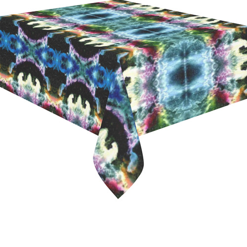 In Space Pattern Cotton Linen Tablecloth 52"x 70"