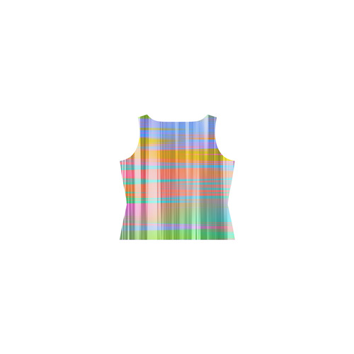 Stripes 20161006 Sleeveless Splicing Shift Dress(Model D17)