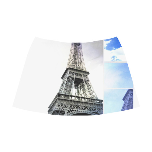 Eiffel Tower Paris Mnemosyne Women's Crepe Skirt (Model D16)
