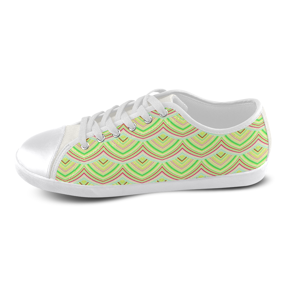 sweet pattern 19E Canvas Shoes for Women/Large Size (Model 016)