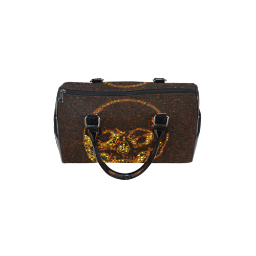 golden skull Boston Handbag (Model 1621)