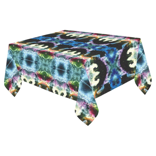 In Space Pattern Cotton Linen Tablecloth 52"x 70"