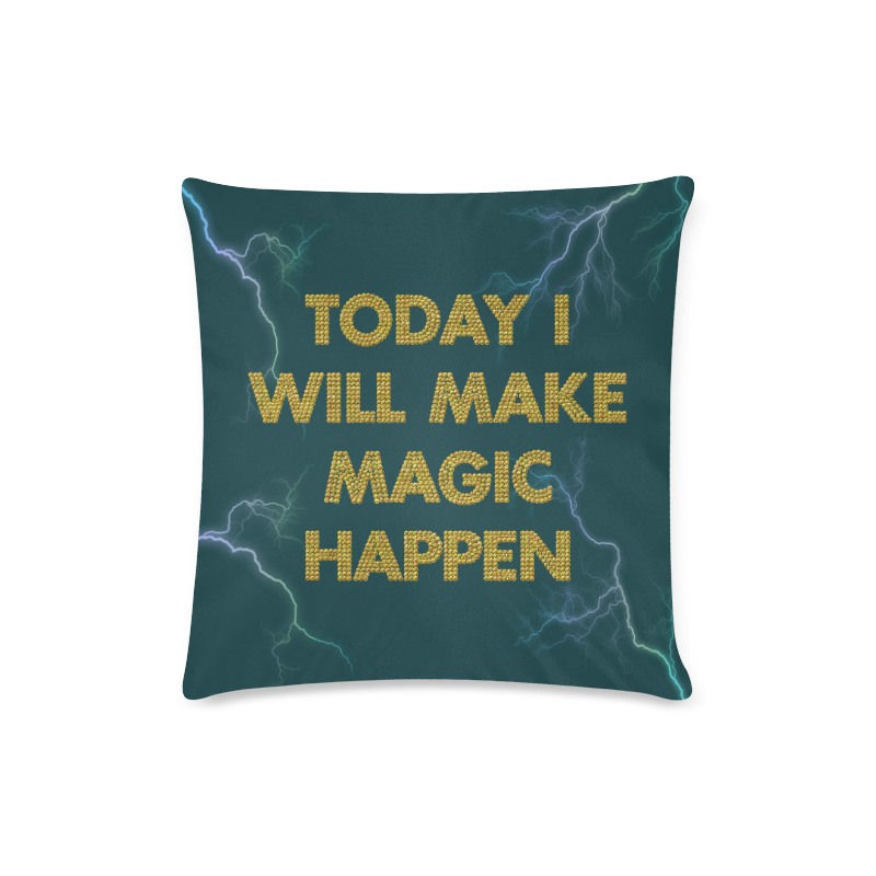 today I will make magic Custom Zippered Pillow Case 16"x16"(Twin Sides)