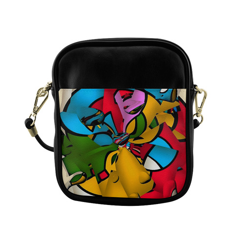 Cylindrical Mirror by Popart Lover Sling Bag (Model 1627)