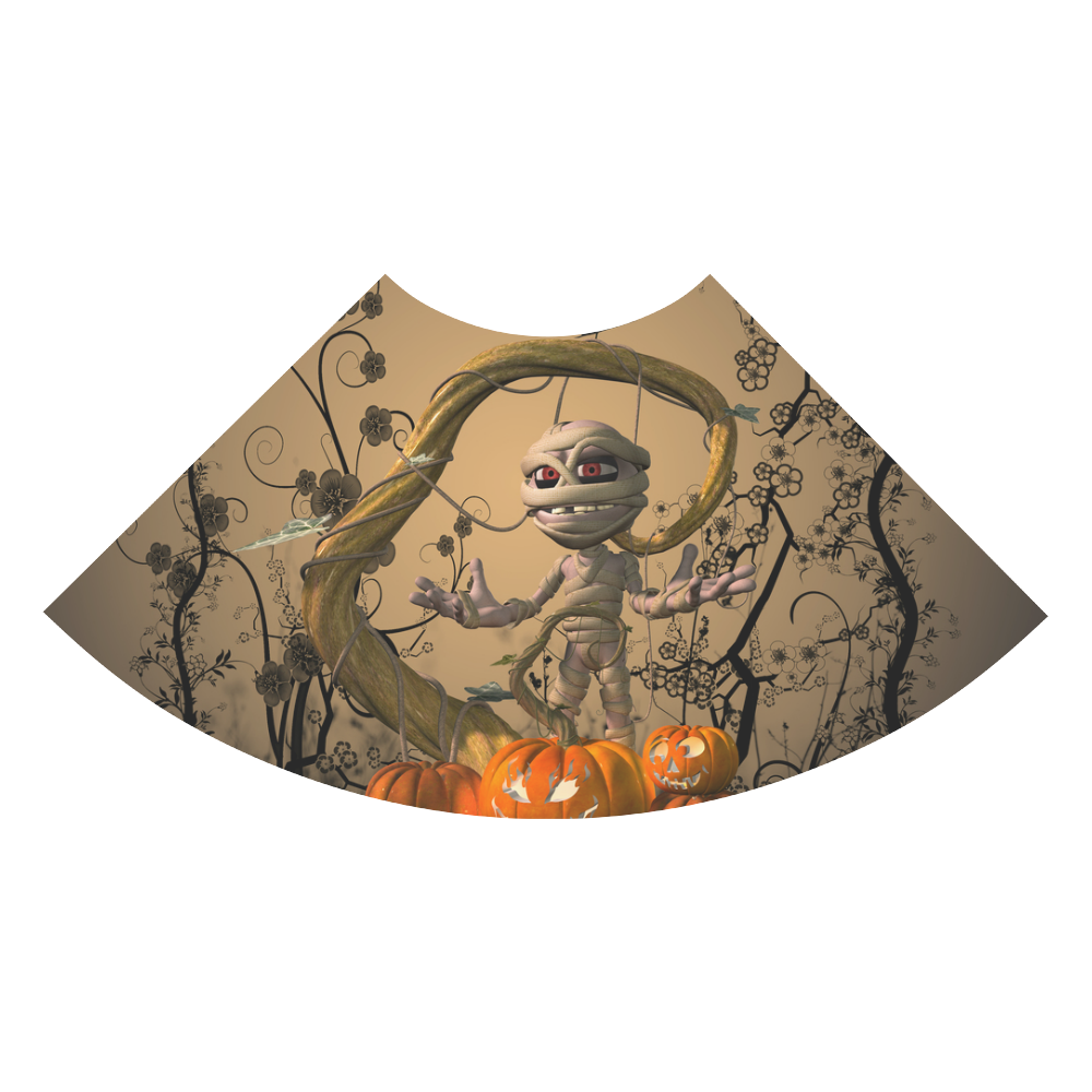 Funny mummy with pumpkins 3/4 Sleeve Sundress (D23)