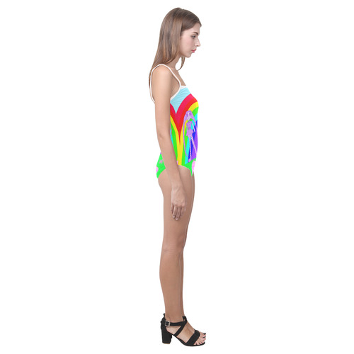 lollidollypoprainbowland bathing suit Strap Swimsuit ( Model S05)