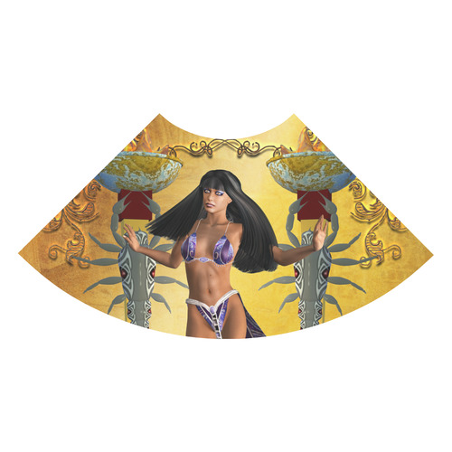 Egyptian women with scorpion 3/4 Sleeve Sundress (D23)