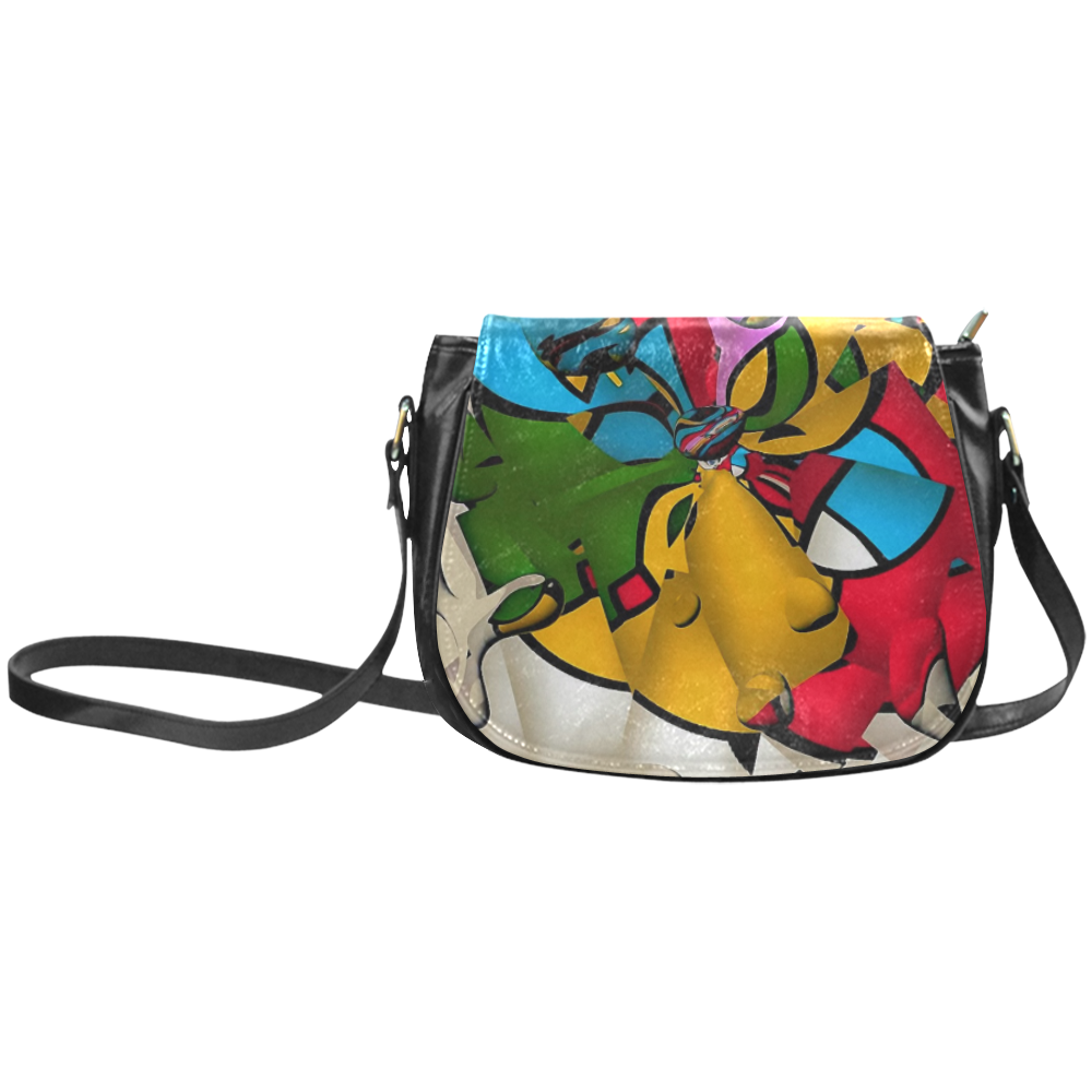 Cylindrical Mirror by Popart Lover Classic Saddle Bag/Small (Model 1648)