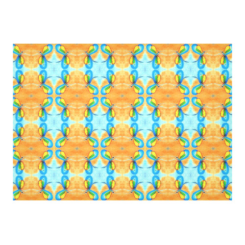 Dragonflies Summer Pattern Cotton Linen Tablecloth 60"x 84"