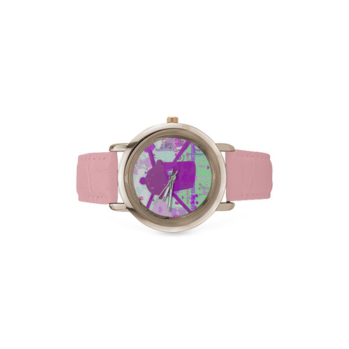 dollypopswatch Women's Rose Gold Leather Strap Watch(Model 201)
