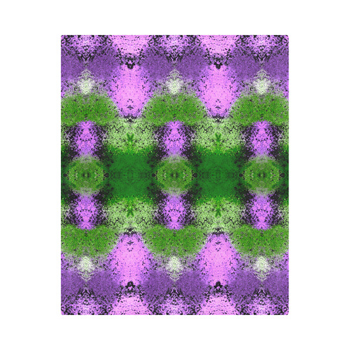 Purple Green  Painting Pattern Duvet Cover 86"x70" ( All-over-print)