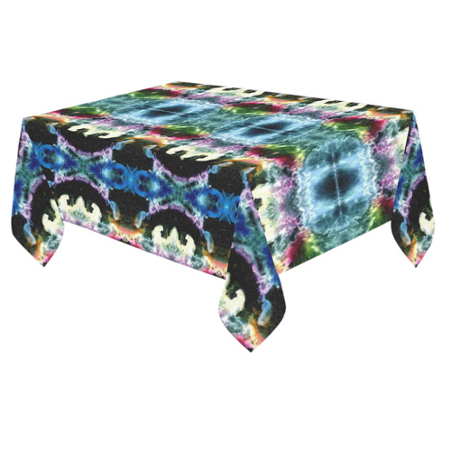 In Space Pattern Cotton Linen Tablecloth 60"x 84"