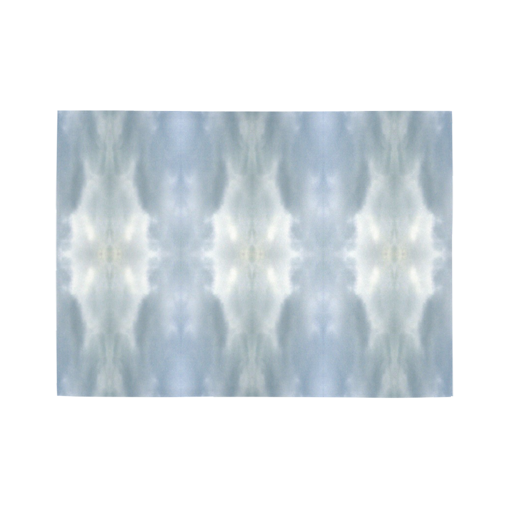 Ice Crystals Abstract Pattern Area Rug7'x5'