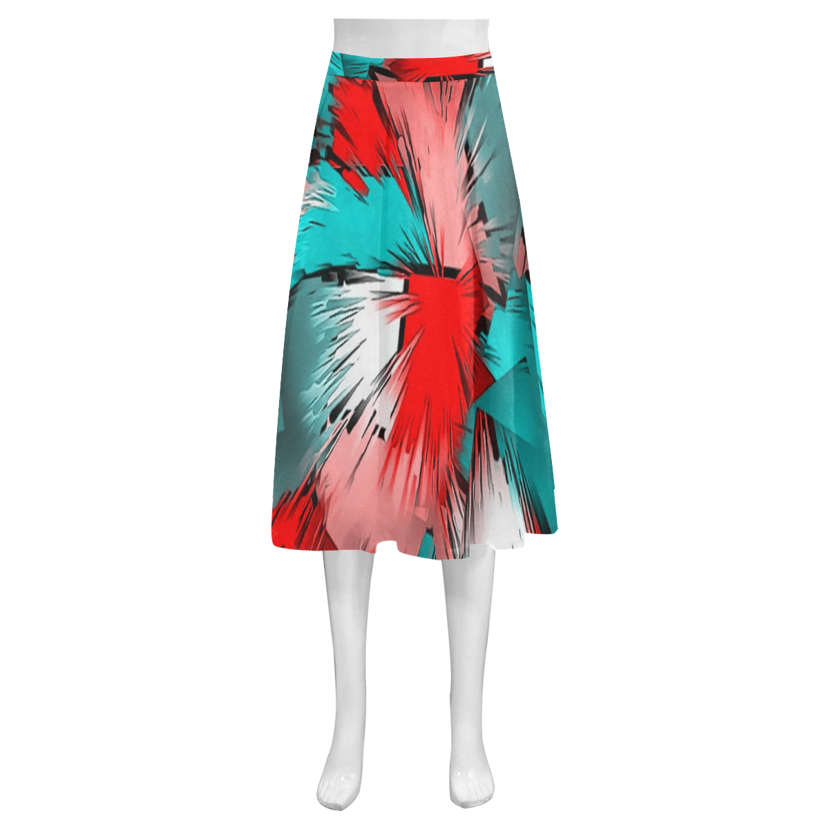 Mirror Bang by Nico Bielow Mnemosyne Women's Crepe Skirt (Model D16)