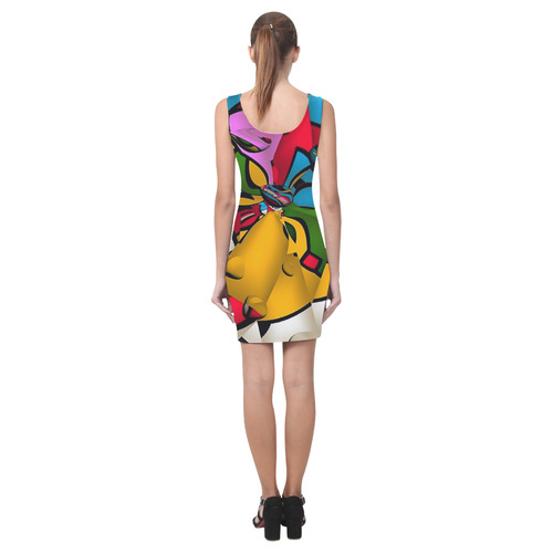 Cylindrical Mirror by Popart Lover Medea Vest Dress (Model D06)