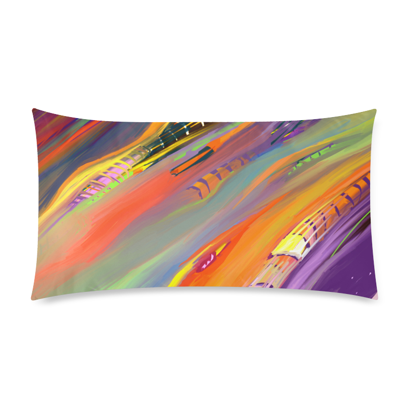 The City3 Rectangle Pillow Case 20"x36"(Twin Sides)