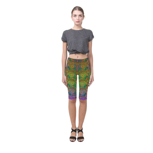 Your Paisley Eye Oil Paint by MJS and Aleta Hestia Cropped Leggings (Model L03)