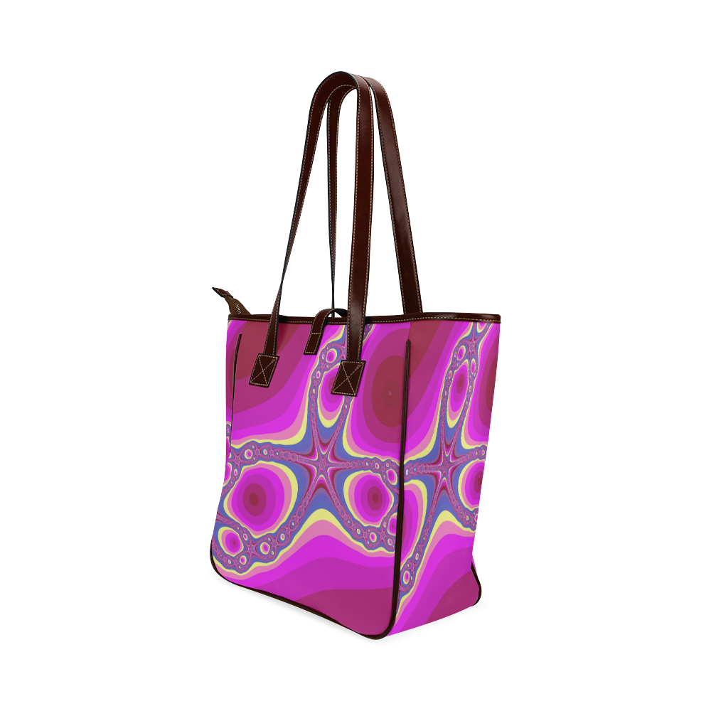 Fractal in pink Classic Tote Bag (Model 1644)