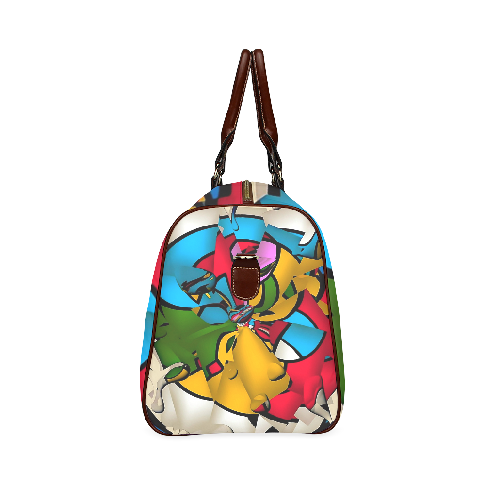 Cylindrical Mirror by Popart Lover Waterproof Travel Bag/Large (Model 1639)