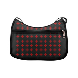 Crosses Punk Rock Style red crosses pattern Crossbody Bags (Model 1616)