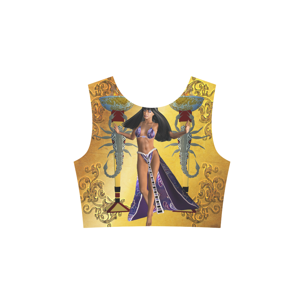 Egyptian women with scorpion 3/4 Sleeve Sundress (D23)