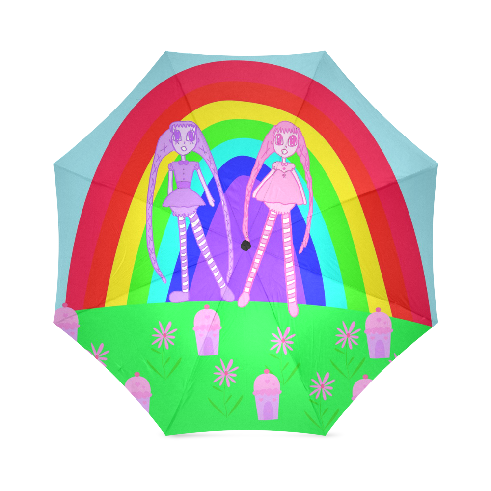 lollidollypoprainbowland*:) Foldable Umbrella (Model U01)