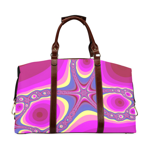 Fractal in pink Classic Travel Bag (Model 1643) Remake