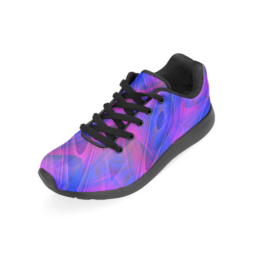 Blue and Purple Abstract Men’s Running Shoes (Model 020)