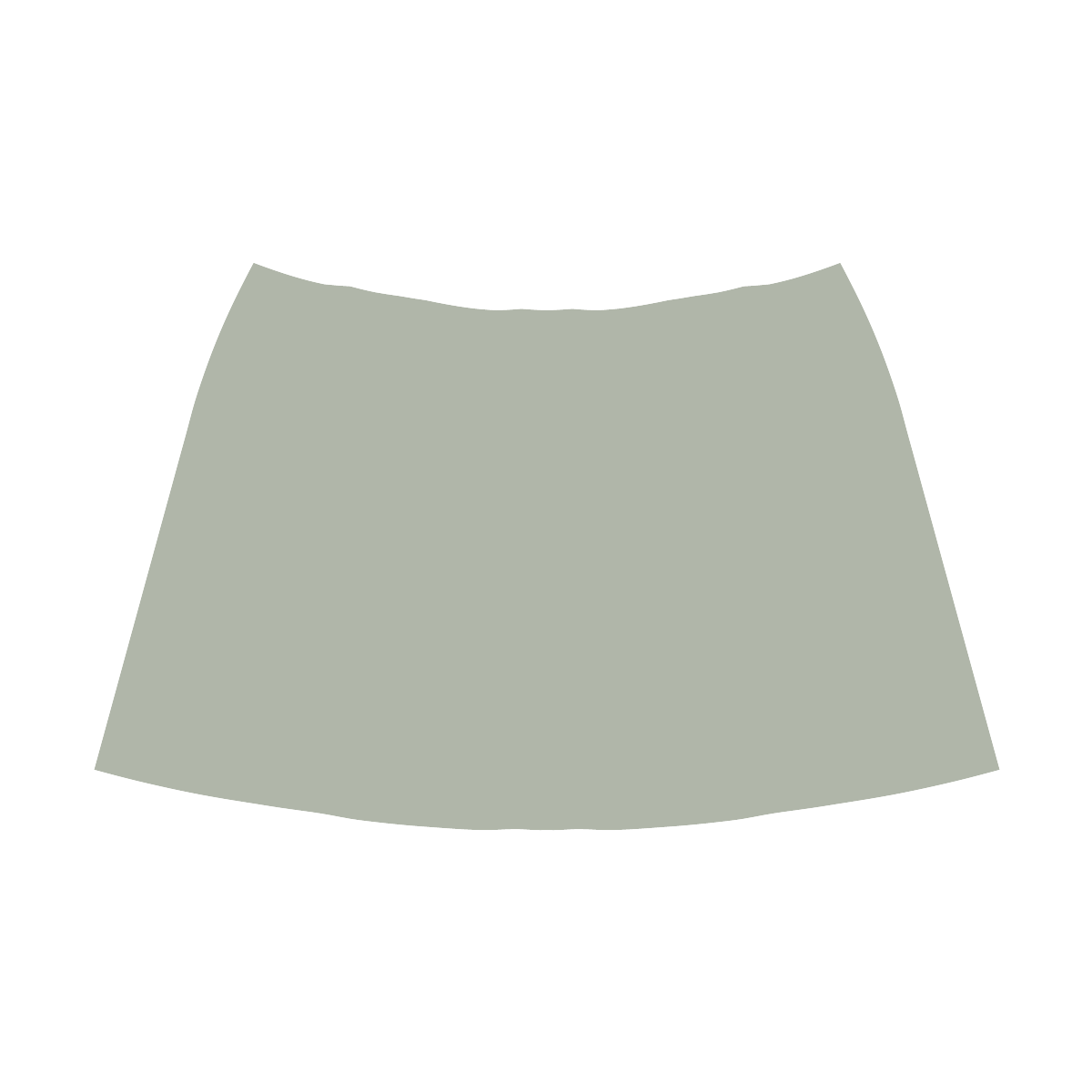 Desert Sage Mnemosyne Women's Crepe Skirt (Model D16)