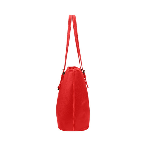 New! Designers vintage "RED" artistic Bag. New edition in vintage "Cherry" tones Leather Tote Bag/Small (Model 1651)