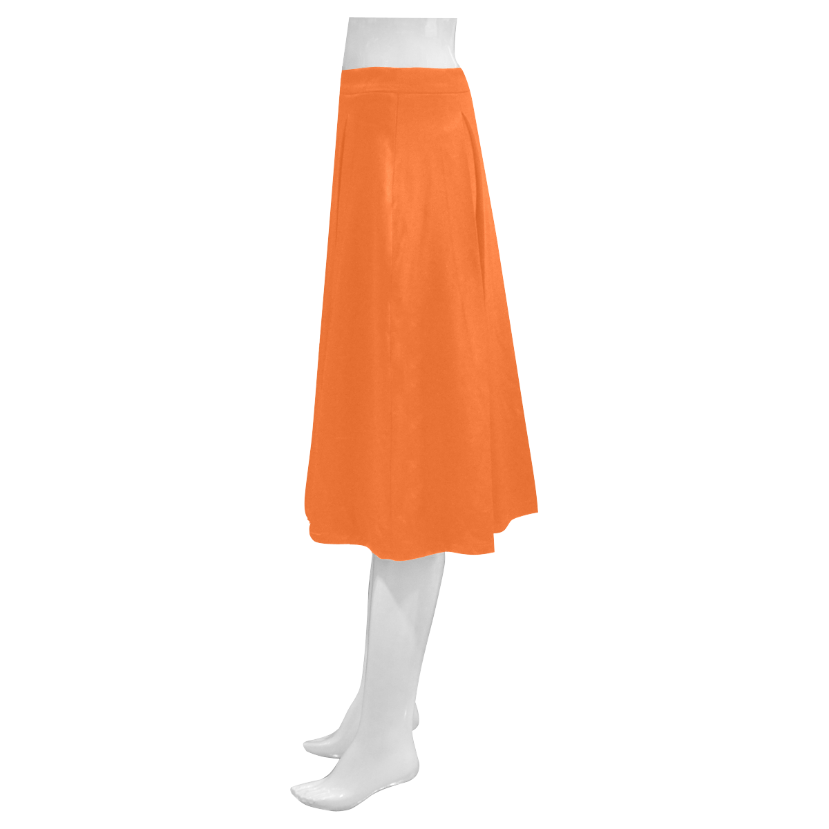 New! Skirt in "happy color" : Designers arrival for 2016. Orange long women Skirt Edition. Mnemosyne Women's Crepe Skirt (Model D16)