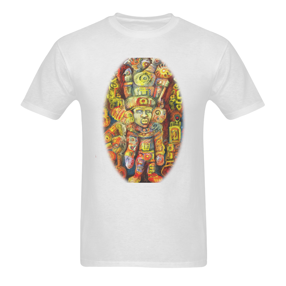 aztecoval Men's T-Shirt in USA Size (Two Sides Printing)